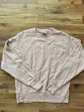 Champion Reverse Weave Crewneck Sweatshirt - Pink - Size Small